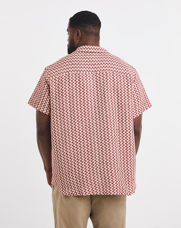Jack & Jones Montauk Crochet Shirt - Red