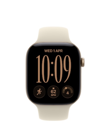 Apple Watch Series 12 GPS 46mm - Light Gold Aluminium/Sand Sport Band - M/L