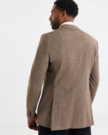 BOSS Beige Wool Mix Suit Jacket