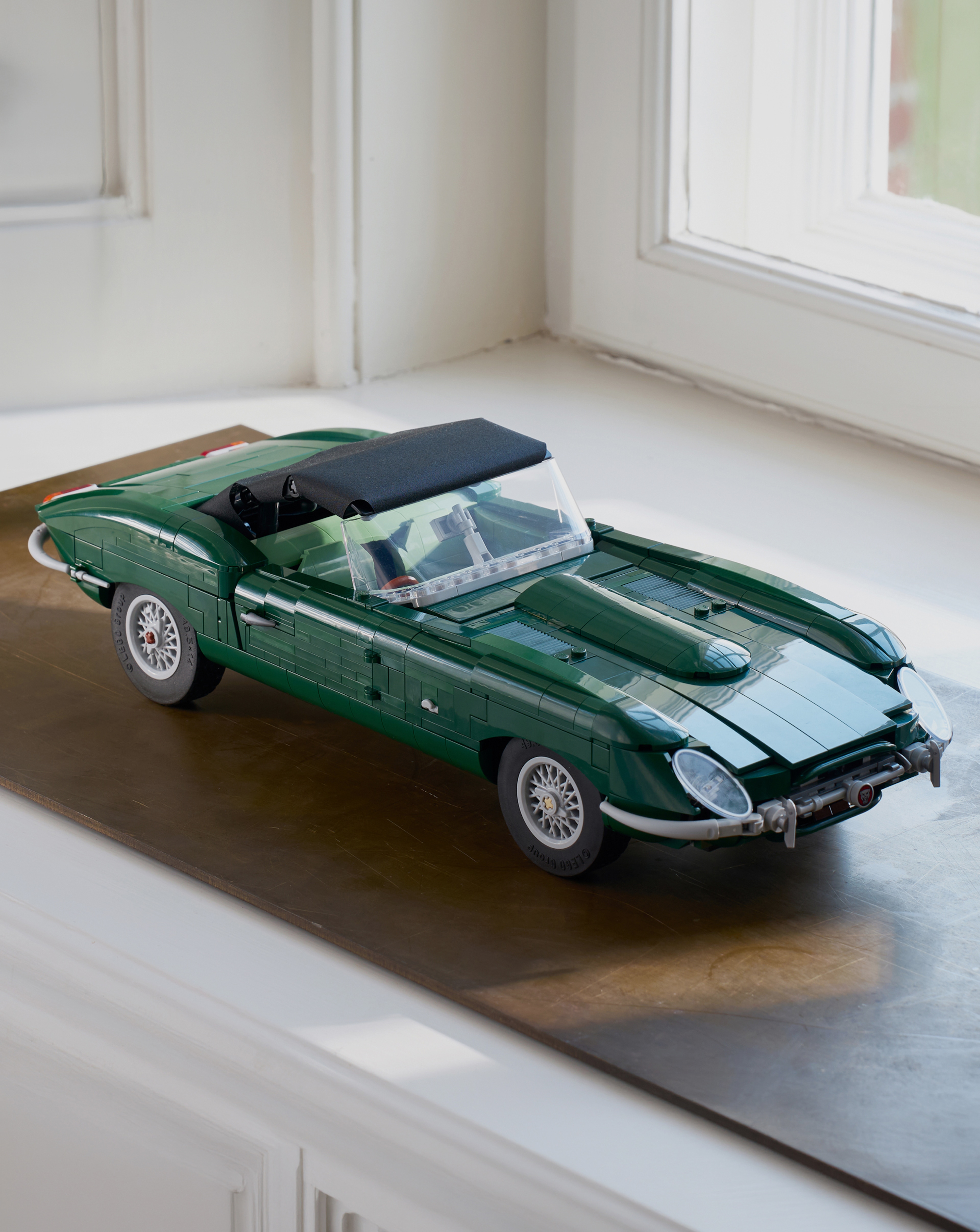 Lego Jaguar E-Type is pictured.