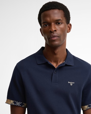 Barbour Standford Tailored Short Sleeve Polo Shirt - Navy