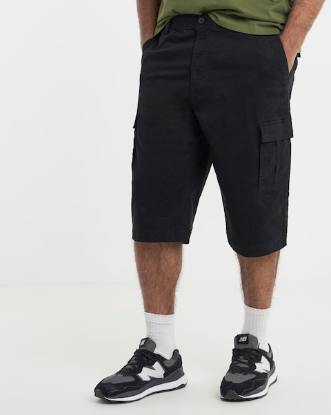 3/4 Length Twill Cargo Short