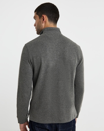 Polo Ralph Lauren Estate Rib 1/4 Zip Pullover - Grey Heather