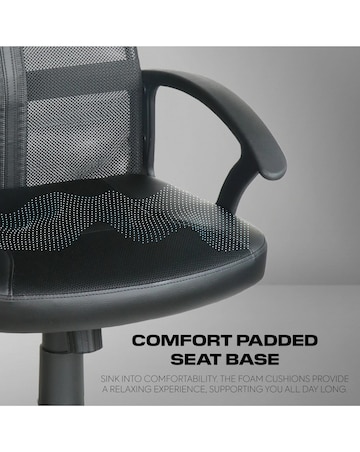 X Rocker Vanguard Office Mesh Gaming Chair - Black