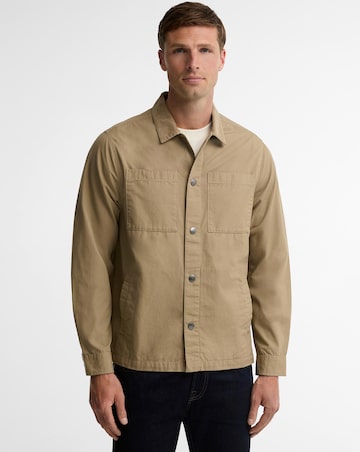 Barbour Cord Collar Twill Overshirt - Washed Stone