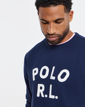 Polo Ralph Lauren Logo Crew Neck Sweatshirt - Navy