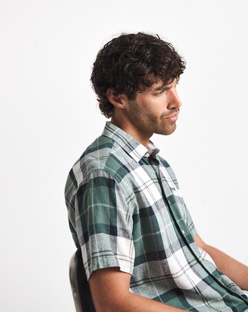 Barbour Croft Short Sleeve Tartan Summer Shirt - Meadow
