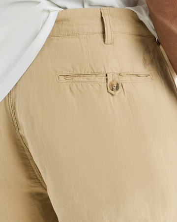 Polo Ralph Lauren Straight Fit Linen Blend Trouser - Beige