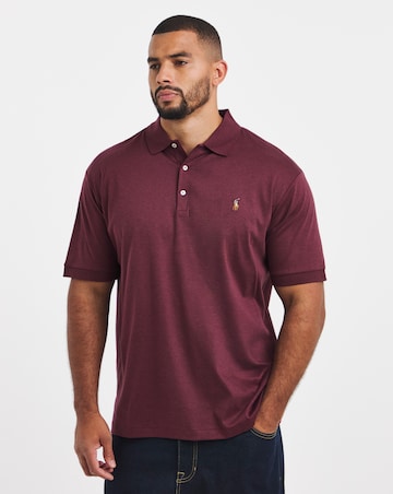 Polo Ralph Lauren Short Sleeve Soft Cotton Polo - Wine Heather