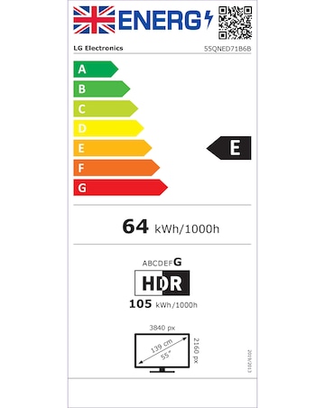 LG 55QNED71B6B 55in QNED AI 4K Smart TV