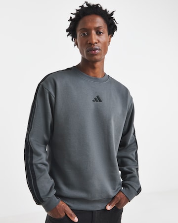 adidas 3 Stripes Fleece Sweatshirt