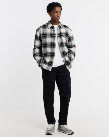 Tommy Jeans Check Overshirt - Black