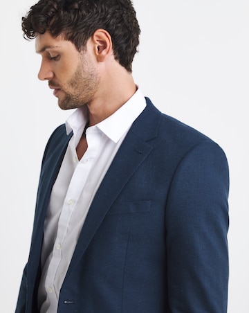 Regular Fit Linen Blend Suit Jacket