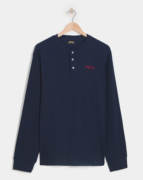 Polo Ralph Lauren Waffle Lounge Top - Navy