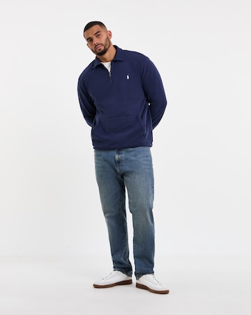Polo Ralph Lauren Terry 1/4 Zip Sweat - Navy
