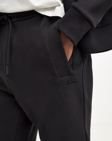 BOSS Contrast Jersey Short - Black