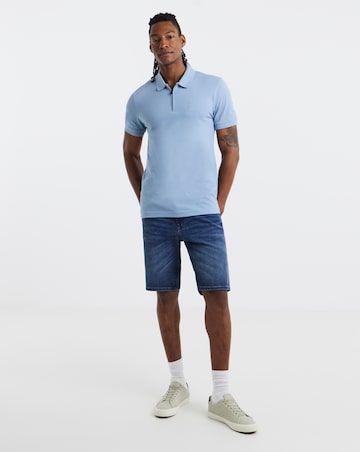 BOSS Maine Denim Shorts - Medium Blue