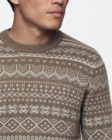 Knitted Fairisle Crew Neck Jumper