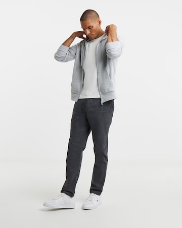 Lacoste Classic Zip Through Hoodie - Grey Marl