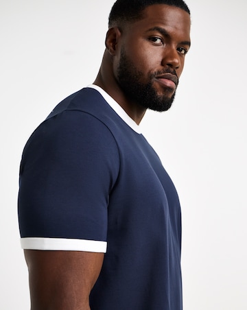 Contrast Ringer T-Shirt Reg-Fit Long