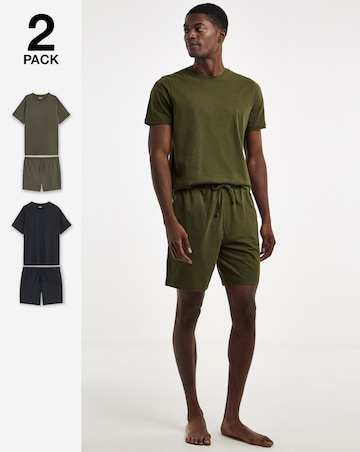 2 Pack Short Sleeve Pyjama Set