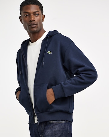 Lacoste Classic Zip Through Hoodie - Navy