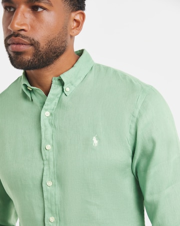 Polo Ralph Lauren Long Sleeve Linen Shirt - Faded Mint