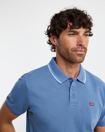 Levi's Short Sleeve Tipped Polo - Blue
