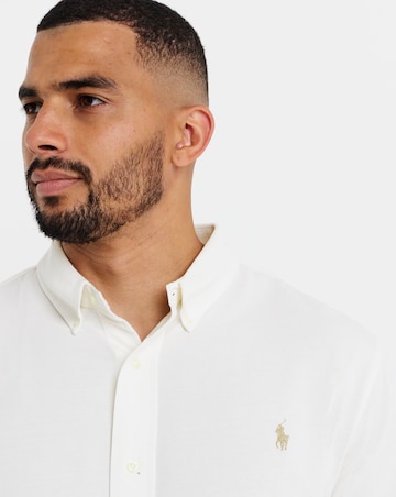 Polo Ralph Lauren Long Sleeve Stretch Jersey Shirt - Cream