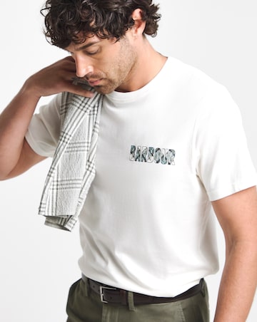 Barbour Birdsall Short Sleeve Graphic Tailored T-Shirt - White