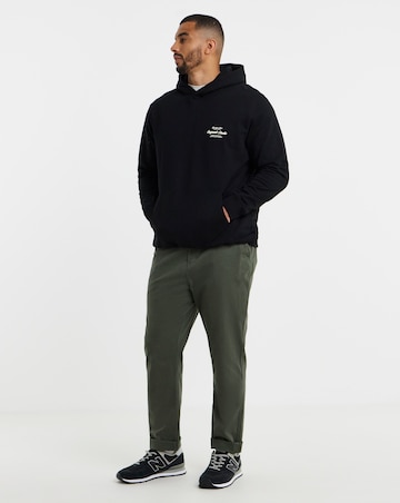 Jack & Jones Norrebro Typo Back Sweat Hoodie - Black