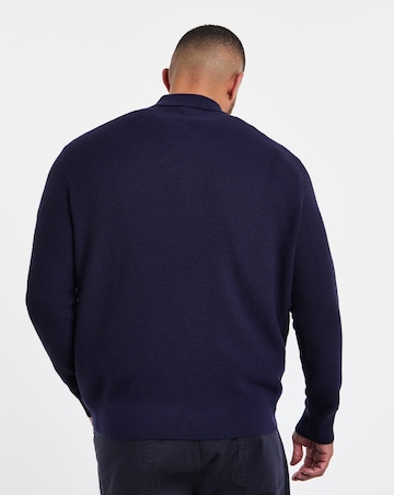 Polo Ralph Lauren Merino Wool Zip Polo - Navy