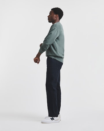 Union Navy Straight Stretch Gabardine Jeans
