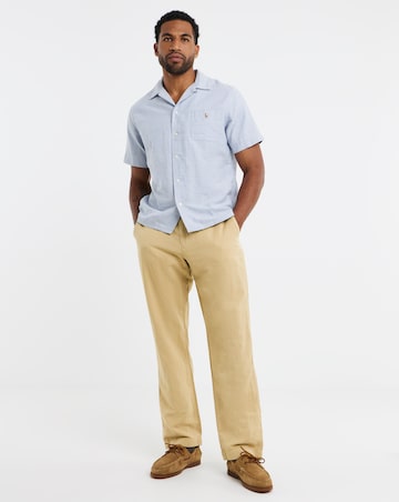 Polo Ralph Lauren Straight Fit Linen Blend Trouser - Beige