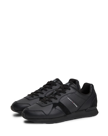 Tommy Hilfiger Leather Runner - Black