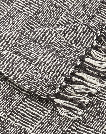 Woven Crosshatch Indoor/Outdoor Throw