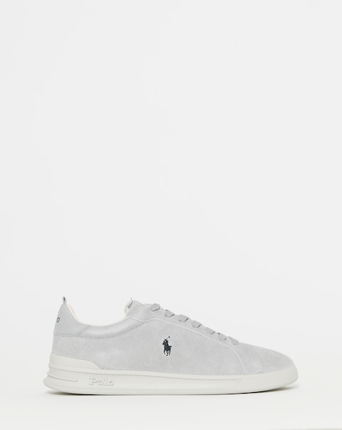 Polo Ralph Lauren Heritage Court Suede Trainer - Soft Grey