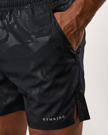 Gym King Debossed Camo Shorts