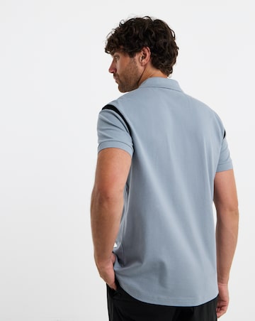 BOSS Short Sleeve Contrast Paddy Polo - Dark Grey