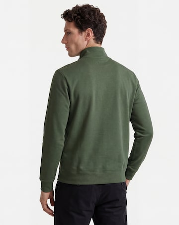 Folio Interlock 1/4 Zip Sweatshirt-Khaki