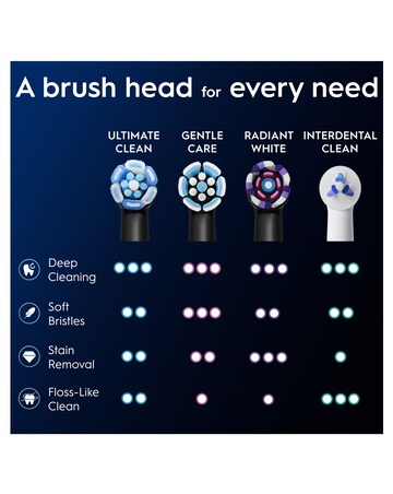 Oral-B iO Ultimate Clean Black Refill heads 4 Pack