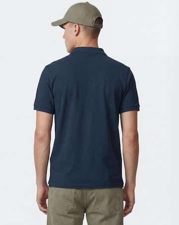 Pure Cotton Pique Polo Long Length- Navy
