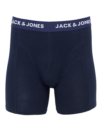 Jack & Jones Christmas Novelty 3 Pack Trunks - Navy Multi