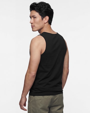 Pure Cotton Vest- Black