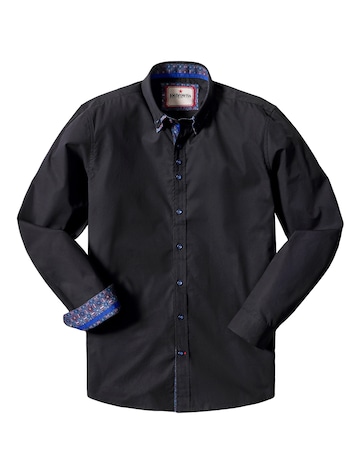 Joe Browns Distinctive Double Collar Smart Shirt - Black