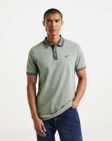 Voi Two Toned Pique Polo Long Length
