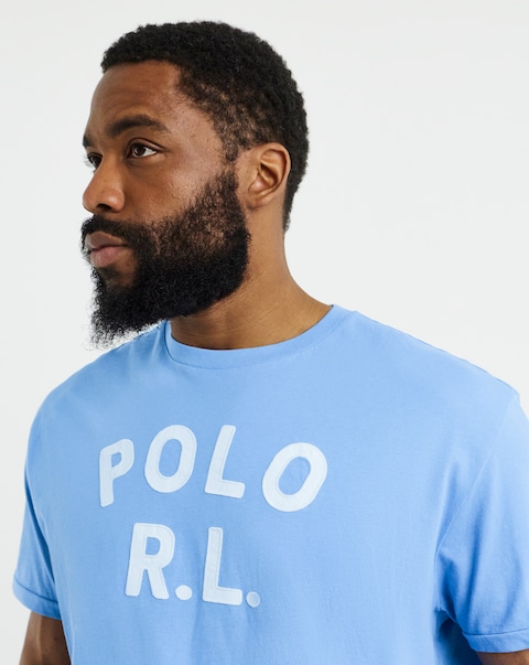 Polo Ralph Lauren Shirt Sleeve Logo T-Shirt - Blue
