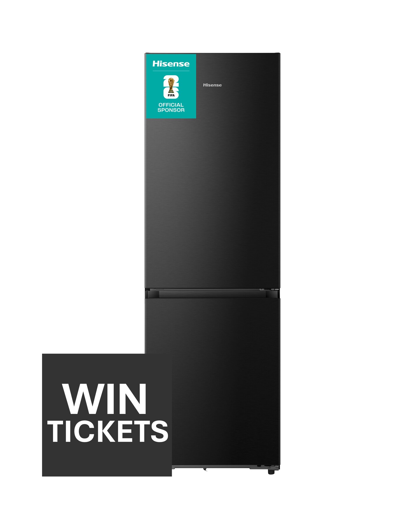 Hisense KitchenFit RB5K330GSFC Smart 60/40 Fridge Freezer - Black