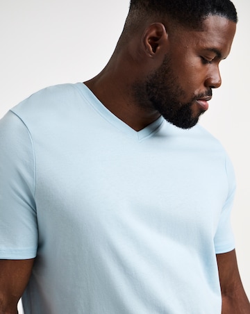 5 Pack Multi V Neck T-Shirts Long
