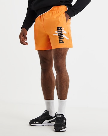 PUMA Essentials Logo Lab Woven 5" Shorts